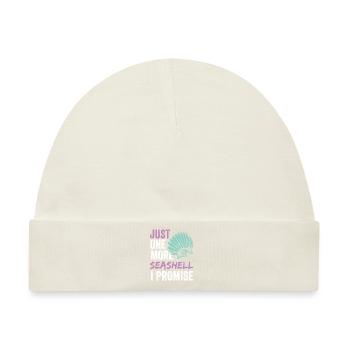 Nur Noch Eine Muschel Ich Verspreche Es Muscheln - Baby Premium Organic Mütze - Naturweiß - Vorne