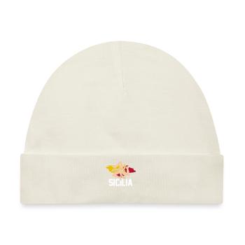 Sizilien flagge Sizilien Palermo Italien - Baby Premium Organic Mütze - Naturweiß - Vorne