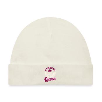 Queen Karaoke Bar, Party, Firmenfeier, Frauen - Baby Premium Organic Mütze - Naturweiß - Vorne