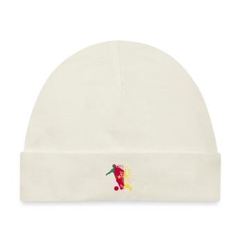 Nationalmannschaft Kamerun Fußball Weltmeister - Baby Premium Organic Mütze - Naturweiß - Vorne