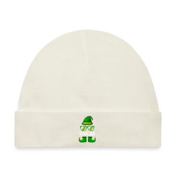 Coole Elfe lustige Weihnachten Nikolaus - Baby Premium Organic Mütze - Naturweiß - Vorne