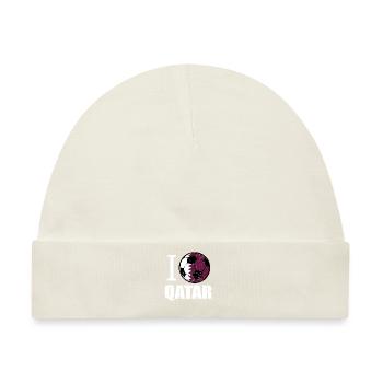 Katar Fußball - Baby Premium Organic Mütze - Naturweiß - Vorne