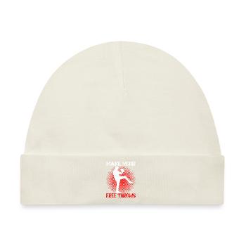 Make Your Free Throws 3 - Baby Premium Organic Mütze - Naturweiß - Vorne
