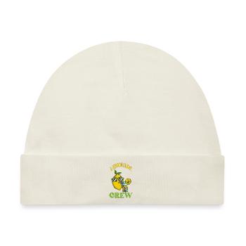 Zitronen Crew Limo Zitronengeschenk Lemon Fan - Baby Premium Organic Mütze - Naturweiß - Vorne