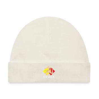 Sizilien flagge Sizilien Palermo Italien - Baby Premium Organic Mütze - Naturweiß - Vorne