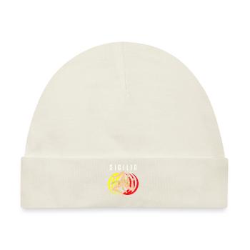 Sizilien flagge Sizilien Palermo Italien - Baby Premium Organic Mütze - Naturweiß - Vorne