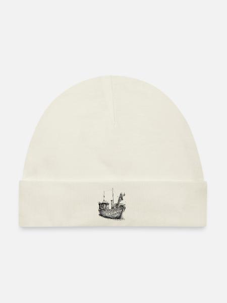 Fischkutter von der Ostsee - Baby Premium Organic Mütze - Naturweiß
