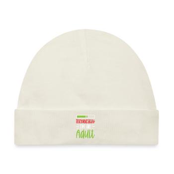 Technisch Gesehen Bin Ich Ein Erwachsener Pubertät - Baby Premium Organic Mütze - Naturweiß - Vorne