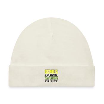 Genius By Birth Slacker By Choice 5 - Baby Premium Organic Mütze - Naturweiß - Vorne