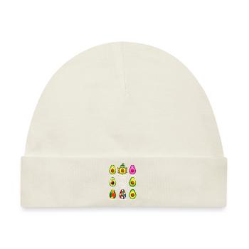 Kunstgeschichte Kawaii Avocados - Baby Premium Organic Mütze - Naturweiß - Vorne