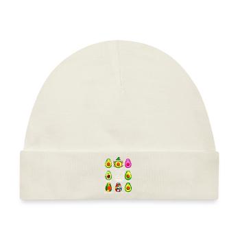 Kunstgeschichte Kawaii Avocados - Baby Premium Organic Mütze - Naturweiß - Vorne