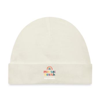 Mental Health Regenbogen - Baby Premium Organic Mütze - Naturweiß - Vorne