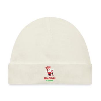 Feliz Navidad Vegana - Baby Premium Organic Mütze - Naturweiß - Vorne