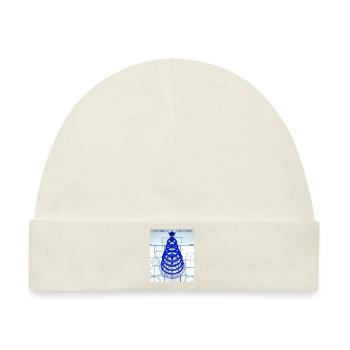 Weihnachten Weihnachtsbaum Schematic Blaupause - Baby Premium Organic Mütze - Naturweiß - Vorne