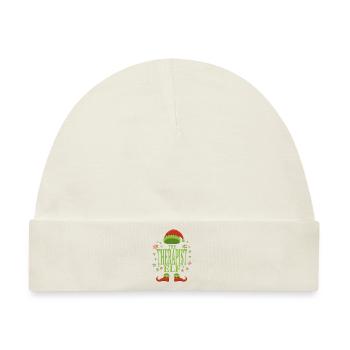 Therapeut Weihnachtself - Baby Premium Organic Mütze - Naturweiß - Vorne