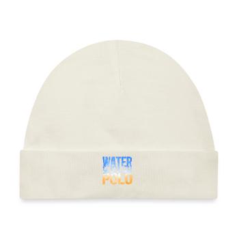 Water Polo Watercolor Water Polo - Baby Premium Organic Mütze - Naturweiß - Vorne