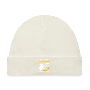 Der König will musizieren reicht mir den Dudelsack - Baby Premium Organic Mütze - Naturweiß - Vorne