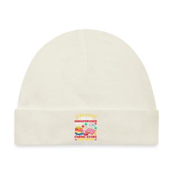 Funny Quilting Gift - Baby Premium Organic Mütze - Naturweiß - Vorne