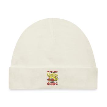Nähen Quilter Oma Quilten - Baby Premium Organic Mütze - Naturweiß - Vorne