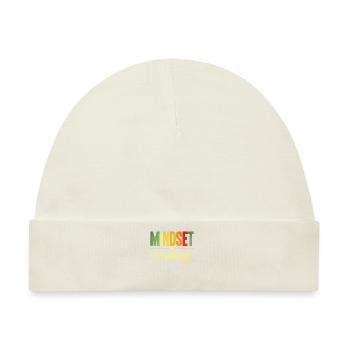 Mindset Is Everthing - Baby Premium Organic Mütze - Naturweiß - Vorne