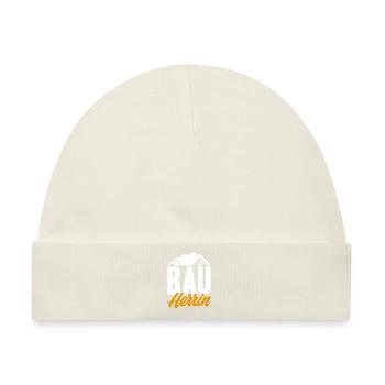 Bauherrin - Baby Premium Organic Mütze - Naturweiß - Vorne