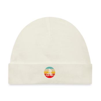 BMX retro - Baby Premium Organic Mütze - Naturweiß - Vorne
