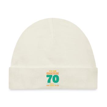 Siebzig 70 Jahre Siebzigster Geburtstag - Baby Premium Organic Mütze - Naturweiß - Vorne