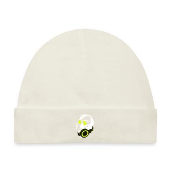 Affe DJ mit Kopfhörer und Sonnenbrille Geschenk Pa - Baby Premium Organic Mütze - Naturweiß - Vorne