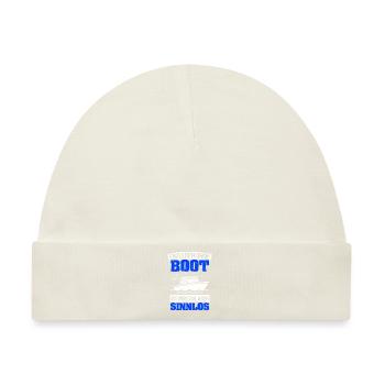 Boot Yacht Jolle Kajak Fan Geschenk Kapitän Schiff - Baby Premium Organic Mütze - Naturweiß - Vorne