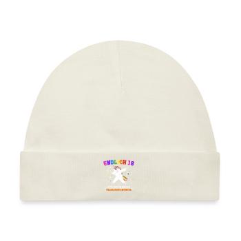 Endlich 18 Jetzt Muss Ich Nur Noch Erwachsen Werde - Baby Premium Organic Mütze - Naturweiß - Vorne