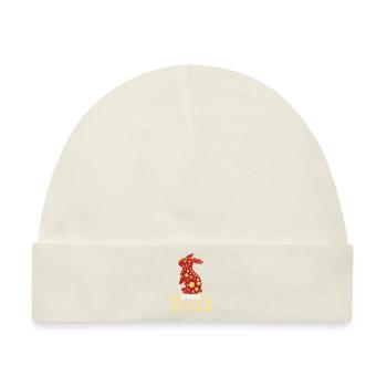 Chinese New Year Rabbit Element New Year 2023 - Baby Premium Organic Mütze - Naturweiß - Vorne