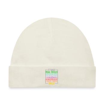 It Takes Real Skills To Choke On Air 8 - Baby Premium Organic Mütze - Naturweiß - Vorne