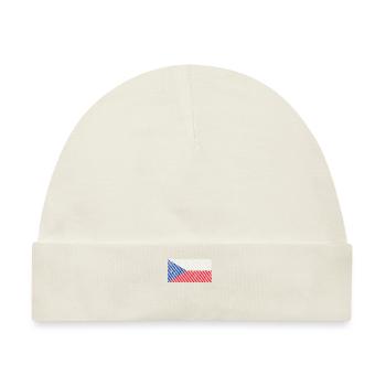 Tschechien Flagge - Baby Premium Organic Mütze - Naturweiß - Vorne
