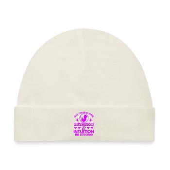 Geburtshelfer Doula Hebamme Geschenk - Baby Premium Organic Mütze - Naturweiß - Vorne