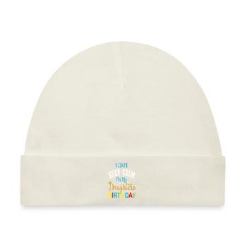 Geburtstags Outfit Tochter Outfit - Baby Premium Organic Mütze - Naturweiß - Vorne