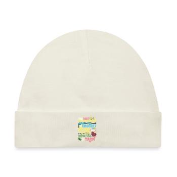 Häkelnadel Und Raum Voller Garn, Häkeln - Baby Premium Organic Mütze - Naturweiß - Vorne