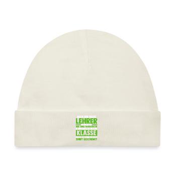 Lehrer Beruf Schullehrer Geschenk - Baby Premium Organic Mütze - Naturweiß - Vorne