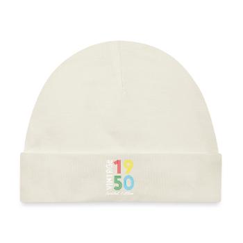 Vintage 1950 Vintage Geburtstag Retro Vintage - Baby Premium Organic Mütze - Naturweiß - Vorne