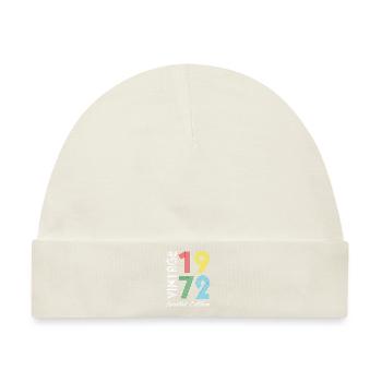 Vintage 1972 Vintage Geburtstag Retro Vintage - Baby Premium Organic Mütze - Naturweiß - Vorne