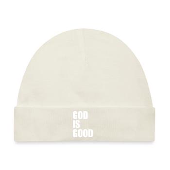 God is good - Baby Premium Organic Mütze - Naturweiß - Vorne