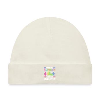 Unsere Kunden Sind Die Süßesten - Babyfotografin - Baby Premium Organic Mütze - Naturweiß - Vorne