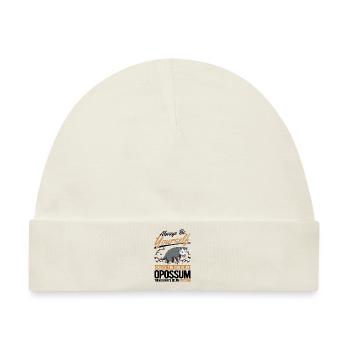 Opossum Geschenk Possum Beutelratte - Baby Premium Organic Mütze - Naturweiß - Vorne