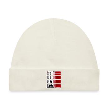 Paris Eiffelturm Modern Casual Style - Baby Premium Organic Mütze - Naturweiß - Vorne