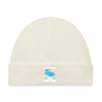 Ponton Pontonierboot Geschenk - Baby Premium Organic Mütze - Naturweiß - Vorne