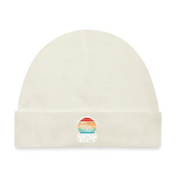 Ponton Pontonierboot Geschenk - Baby Premium Organic Mütze - Naturweiß - Vorne