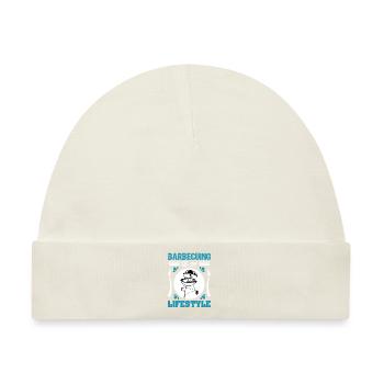 GRILLEN IST EIN LEBENSSTIL - Baby Premium Organic Mütze - Naturweiß - Vorne