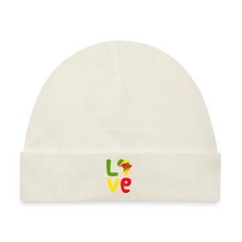 Afrika Liebe Afrika Love Afrika - Baby Premium Organic Mütze - Naturweiß - Vorne