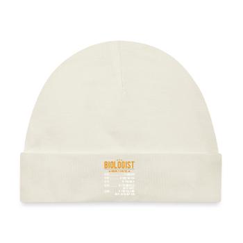 Biologe Stundenlohn - Baby Premium Organic Mütze - Naturweiß - Vorne