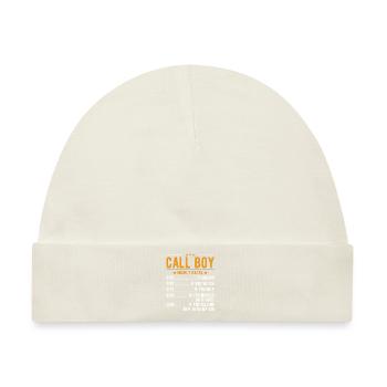 Call Boy Stundenlohn - Baby Premium Organic Mütze - Naturweiß - Vorne