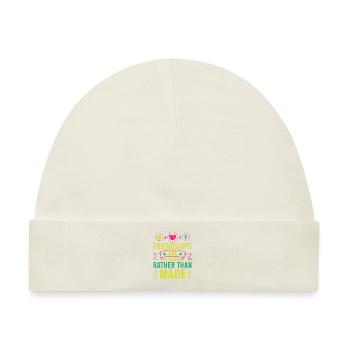 FREUNDSCHAFTEN WERDEN EHER ENTDECKT ALS GESCHLOSSEN - Baby Premium Organic Mütze - Naturweiß - Vorne